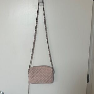 Rebecca Minkoff Quilted Crossbody Bag in Light Pink
